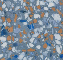 Кварцвиниловые полы Forbo Allura Material 63492DR7-63492DR5 blue terrazzo фото 1 | FLOORDEALER